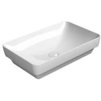 Раковина GSI Pura 883711 накладная, 60x38 см, цвет Bianco lucido