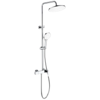 Душевая система Wonzon & Woghand WW-B3517-CR 255 мм, со смесителем, хром