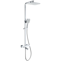 Душевая система Wonzon & Woghand Stay 3 WW-B3026-T1-CR 300x200 мм, с термостатом, хром