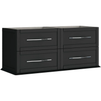 Тумба под раковину Cezares Tiffany 54955 123,6 см, подвесная, Nero Grafite