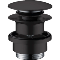 Донный клапан Hansgrohe 50100670 для раковины, универсальный, клик клак, матовый черный