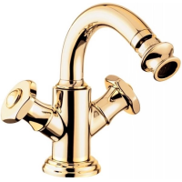 Смеситель Cezares Aphrodite APHRODITE-BS2-03/24-S1 для биде, с донным клапаном, золото 24 карата