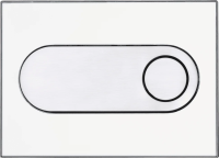 Кнопка для инсталляции Pestan Onyx 40006363 цвет белый глянец/матовый хром