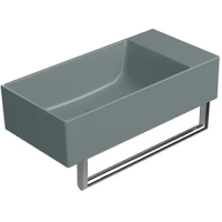 Раковина GSI Kube X 9486004 накладная, 50x25 см, цвет Agave opaco (Зеленый матовый)