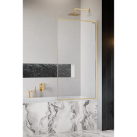 Шторка на ванну Radaway Modo F SL Gold PNJ II 50 Right 10406050-09-01R профиль золото, стеклой, стекло прозрачное