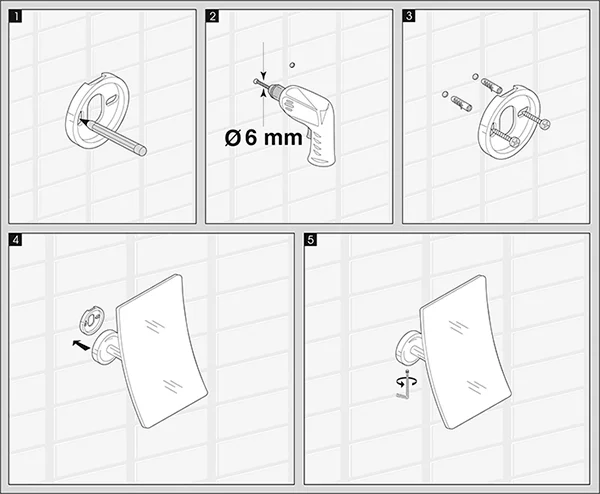 Косметическое зеркало WasserKRAFT K-1001 с увеличением, цвет хром