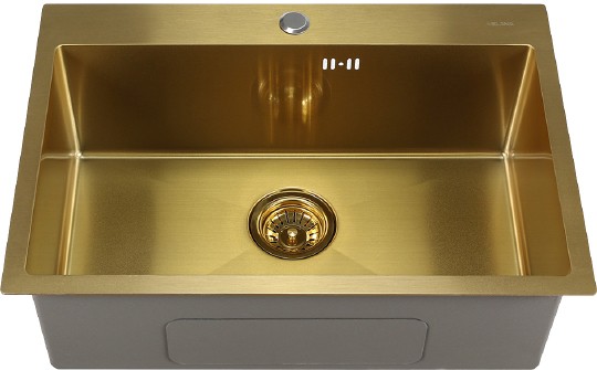 Кухонная мойка Melana D6545HG золото