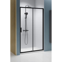 Душевая дверь Radaway Premium Pro Black DWJ 140R 1014140-54-01R профиль черный матовый, стекло прозрачное