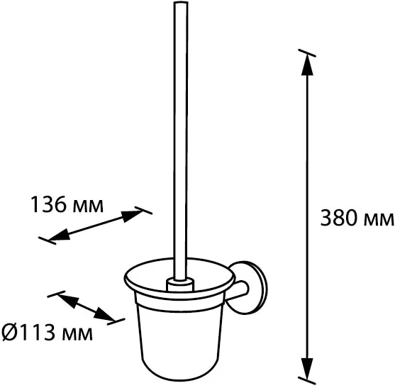 Ёршик для унитаза Verran Pulse 275-24