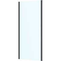 Боковая стенка Roca Leon ZRU9307675 79 см, профиль черный матовый, стекло прозрачное