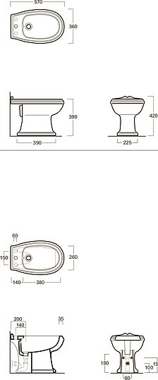 биде напольное simas arcade ar 833