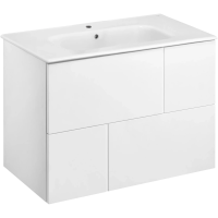 Тумба под раковину Roca Luna ZRU9307765 78,6 см, подвесная, белый матовый