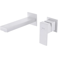 Смеситель для раковины Abber Daheim AF8212W встраиваемый, белый матовый