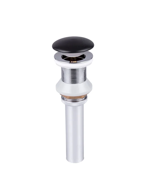 Донный клапан SINTESI SIN-VF-40BM для раковины, без перелива, матовый черный