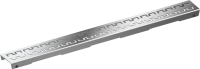 Решетка TECE TECEdrainline "royal" 601541: прямая, нержавеющая сталь, 150 см, сатин