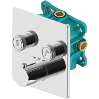 Термостат для ванны Plumberia Selection PSBOX KITPSB2902CR встраиваемый, хром