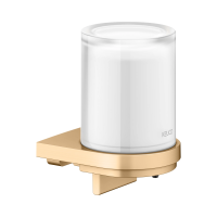 Дозатор для жидкого мыла Keuco Collection Moll 12752259000 подвесной, цвет латунь шлифованная | белое стекло