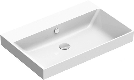 Раковина Catalano Zero 0120750001/175ZP00 накладная / подвесная 75х50 см, белая