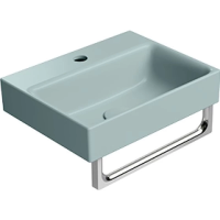 Раковина GSI Nubes 9684115 накладная, 40x32 см, Ghiaccio opaco (Голубой матовый)