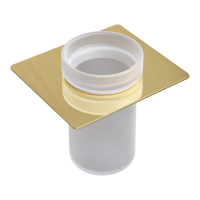 Стакан для зубных щеток Boheme Space 10966-G-TUM установка на полку, золотой