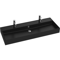 Раковина накладная Jacob Delafon Vivienne EXBK112-NGM 120 см, цвет черный матовый