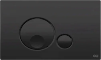 Кнопка смыва для инсталляции OLI Globe 152952 для унитаза, пластик, черный