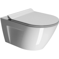 Унитаз подвесной GSI Norm 861511 безободковый, размер 36х55 см, без сиденья, цвет белый