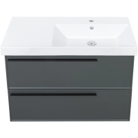 Тумба серо-зеленый матовый 87,6 см La Fenice Elba Twin FNC-01-ELB-G-90-2