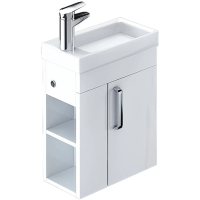 Тумба с раковиной Iddis Torr TOR40W1i95K 40 подвесная Белая