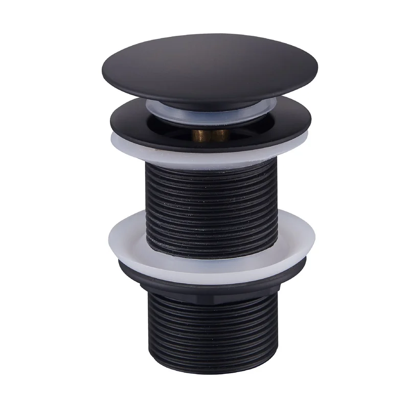 Донный клапан Raglo R600 R600.02.06 для раковины, без перелива, черный