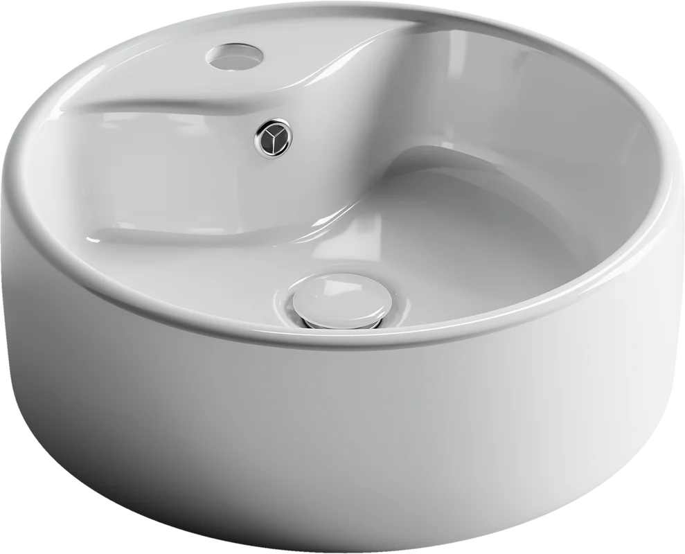 Раковина Ceramicanova Element CN5027 накладная, Ø40 см, белая