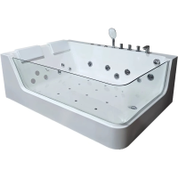 Акриловая ванна Ceruttispa C-495L 170x120 см L, с гидромассажем, белый