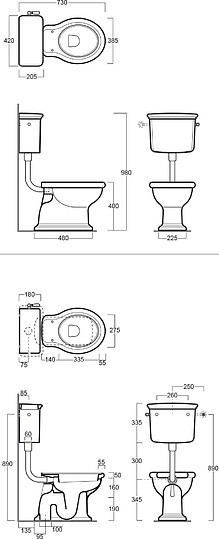 бачок для унитаза simas lante la 28