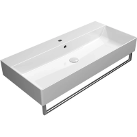 Раковина GSI Kube X 9423111 подвесная, 100x47 см, цвет Bianco lucido