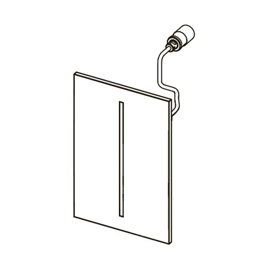 лицевая панель tece tecefilo urina 9242064 стекло белое (без картриджа 9242091/9242092)