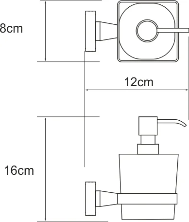 Дозатор для жидкого мыла WasserKRAFT Dill K-3999 хром