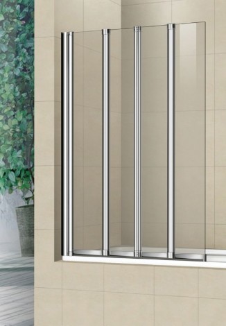 шторка для ванны weltwasser ww100 zf4 80см, 10000003098 профиль хром, стекло прозрачное