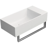 Раковина GSI Kube X 9486009 подвесная, 50x25 см, Bianco opaco (Белый матовый)