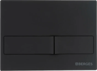 Клавиша для инсталляции Berges Novum L5 040015 для унитаза, АБС-пластик, черная