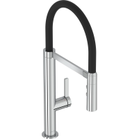 Смеситель для кухни Jacob Delafon Raphael E23311-CP, хром Черный, с гибким изливом