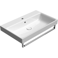 Раковина GSI Nubes 9622111 подвесная/накладная, 80x46 см, цвет Bianco lucido