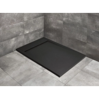 Душевой поддон из литьевого мрамора 210×100 см Radaway Teos F Black HTF210100-54