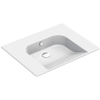 Раковина GSI Community 7633011 подвесная, 70x60 см, цвет Bianco lucido