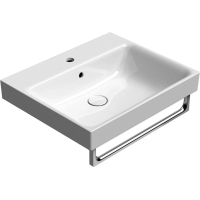 Раковина GSI Nubes 9631111 подвесная/накладная, 60x50 см, цвет Bianco lucido