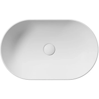 Раковина GSI Pura 883409 накладная, 60x37 см, Bianco opaco (Белый матовый)