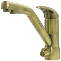 Смеситель Seaman Barcelone SSL-5361-LB для кухни,с подключением к фильтру, Light Bronze (светлая бронза)