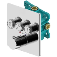 Термостат для ванны Plumberia Selection PSBOX KITPSB2903CR встраиваемый, хром