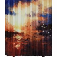 Штора для ванны WasserKRAFT Ammer 180х200 SC-70103 закат, чайки