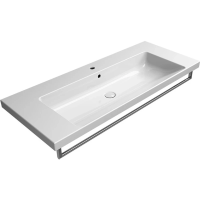 Раковина GSI Norm 8626111 подвесная, 120x50 см, цвет Bianco lucido