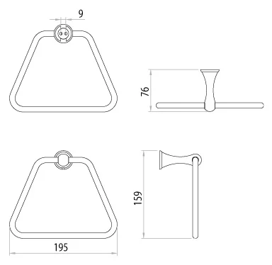 Полотенцедержатель Lemark Standard LM2135C